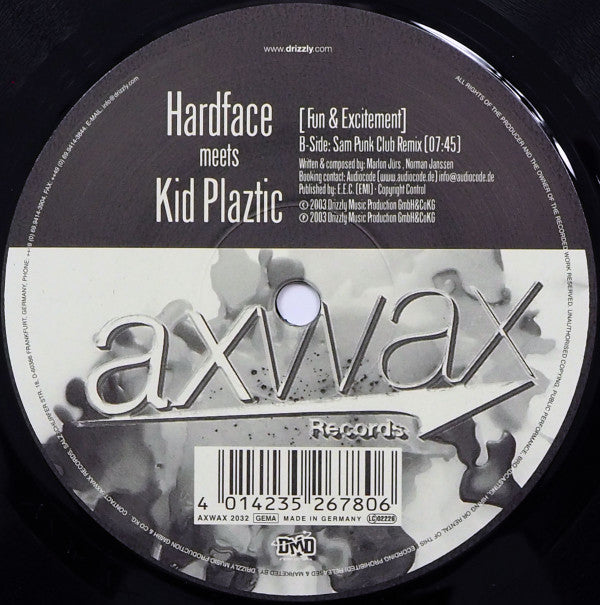 Hardface Meets Kid Plaztic : Fun & Excitement (12")