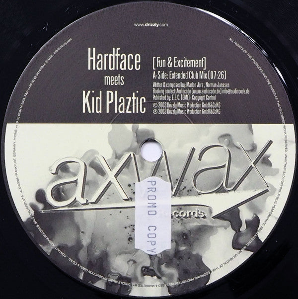 Hardface Meets Kid Plaztic : Fun & Excitement (12")