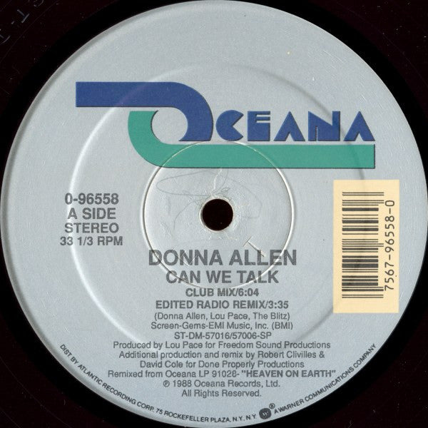 Donna Allen : Can We Talk (12")