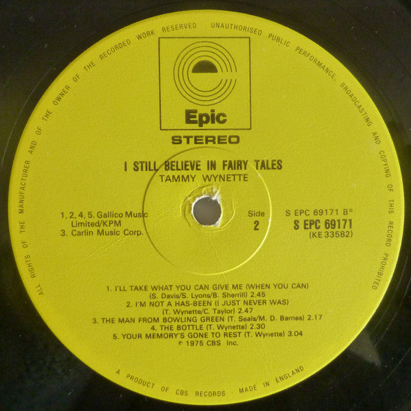 Tammy Wynette : I Still Believe In Fairy Tales (LP, Album)