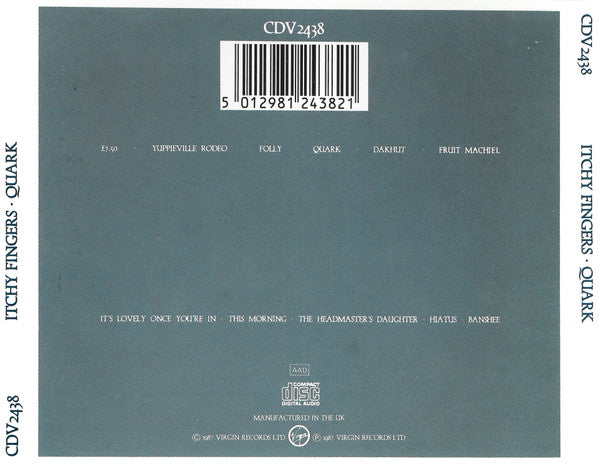 Itchy Fingers : Quark (CD, Album)