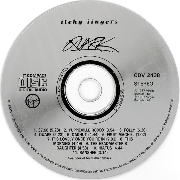 Itchy Fingers : Quark (CD, Album)