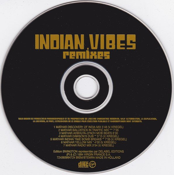 Indian Vibes : Mathar (Remixes) (CD, Maxi)