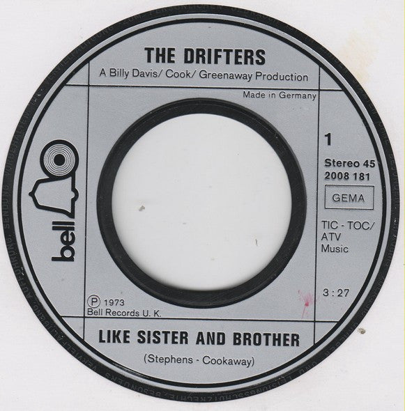 The Drifters : Like Sister And Brother (7")