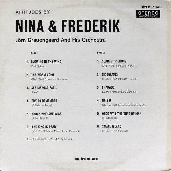 Nina & Frederik, Jørn Grauengaards Orkester : Attitudes (LP, Album)