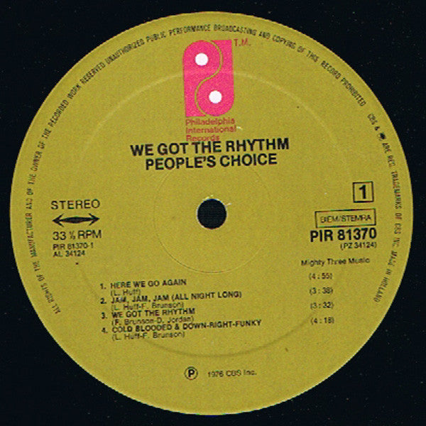 People's Choice : We Got The Rhythm (LP, Album)