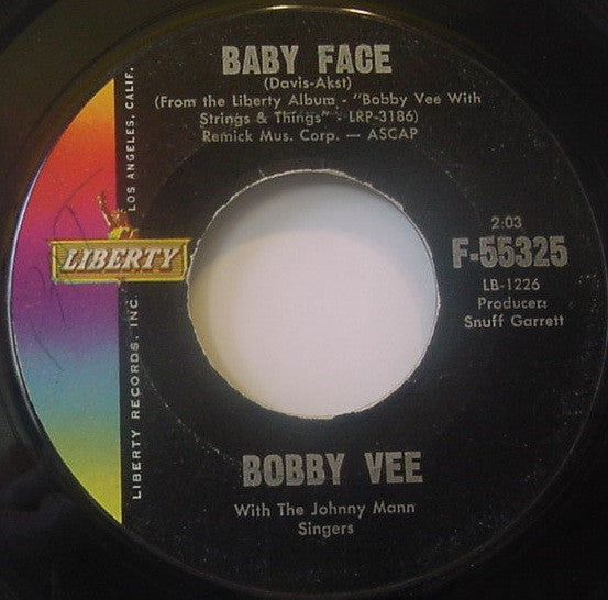Bobby Vee With The Johnny Mann Singers : How Many Tears (7", Mon)