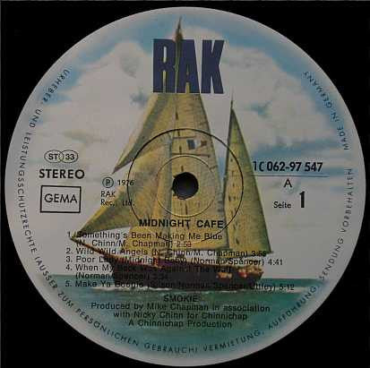 Smokie : Midnight Café (LP, Album)