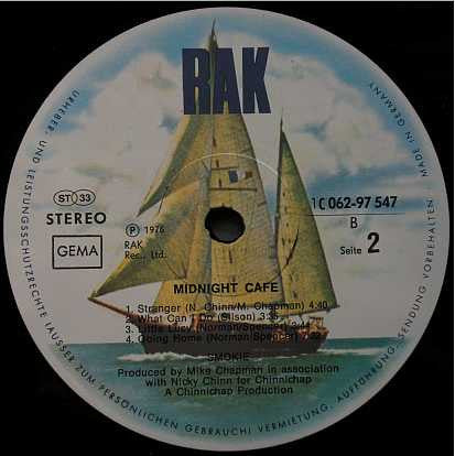 Smokie : Midnight Café (LP, Album)
