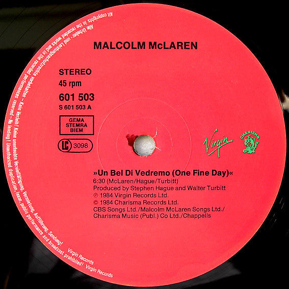 Malcolm McLaren : Madam Butterfly (12")