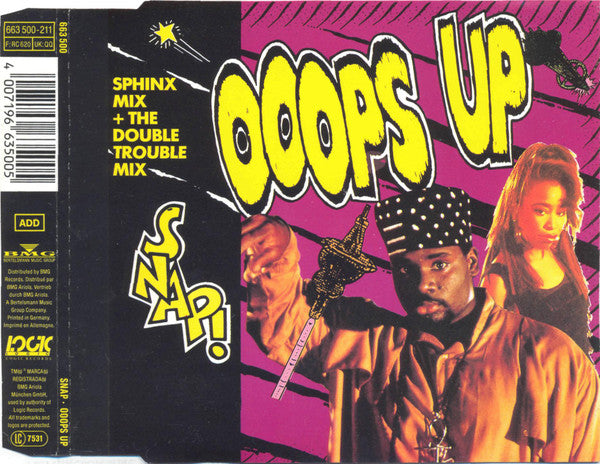Snap! : Ooops Up (Sphinx Mix) + (The Double Trouble Mix) (CD, Maxi)