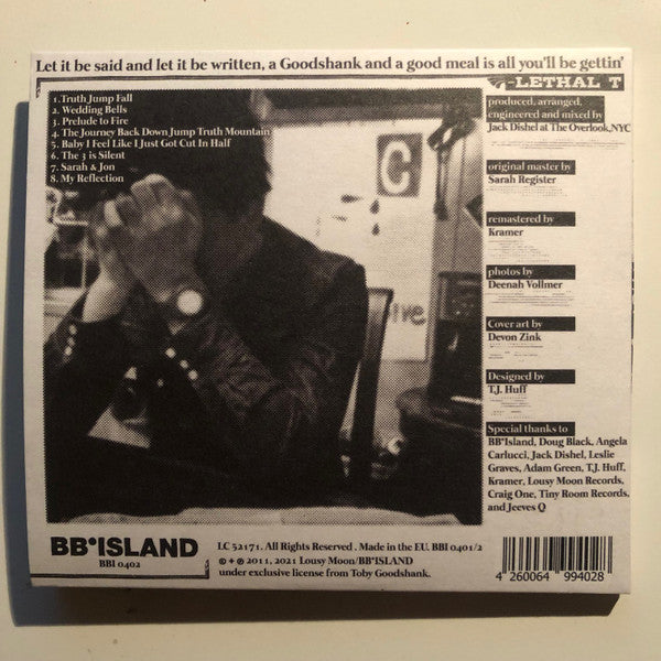 Toby Goodshank : Truth Jump Fall (CD, Album, RM)