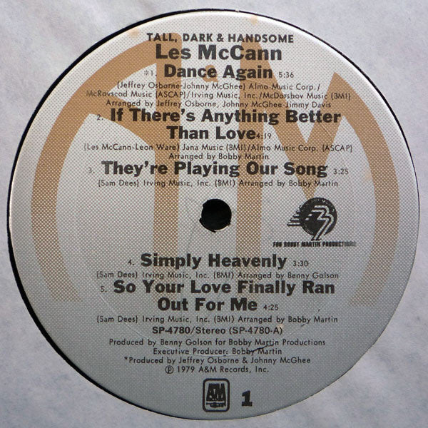 Les McCann : Tall, Dark & Handsome (LP, Album)
