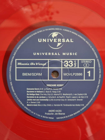 André Hazes : Eenzame Kerst (LP, Album, Ltd, Num, RE, Red)