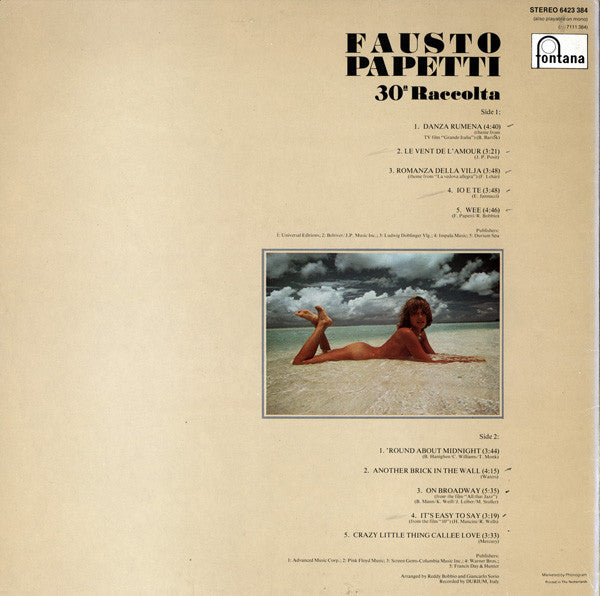 Fausto Papetti : 30a Raccolta (LP, Album)