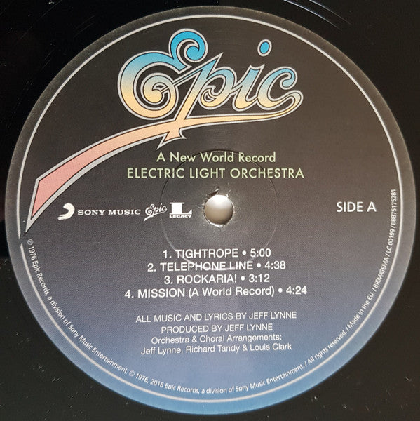 Electric Light Orchestra : A New World Record (LP, Album, RE, 180)