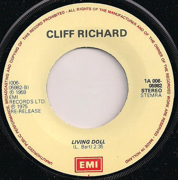 Cliff Richard : Angel (7", Single, RE)