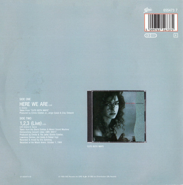 Gloria Estefan : Here We Are (7", Single)