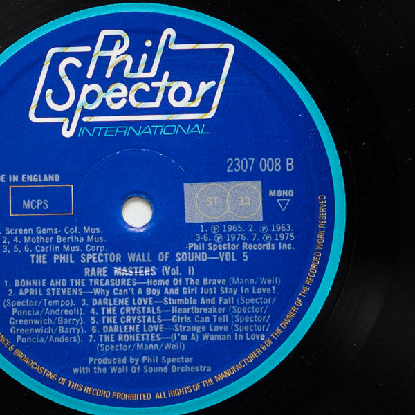 Various : Rare Masters (LP, Comp, Mono)