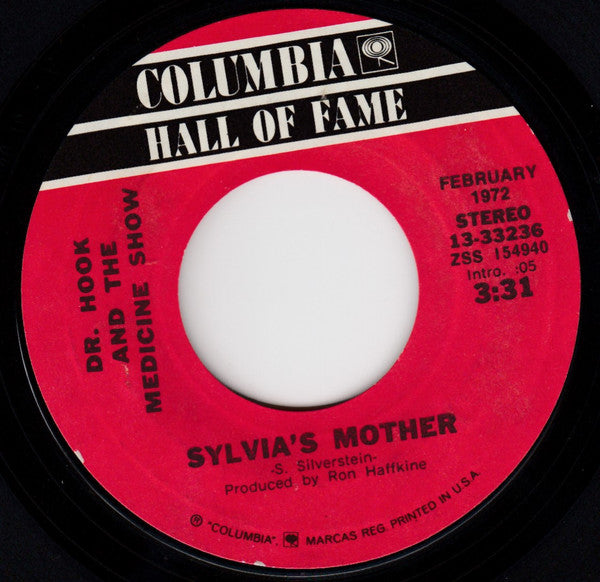 Dr. Hook & The Medicine Show : Sylvia's Mother / Carry Me, Carrie (7", Single, RE, Styrene)