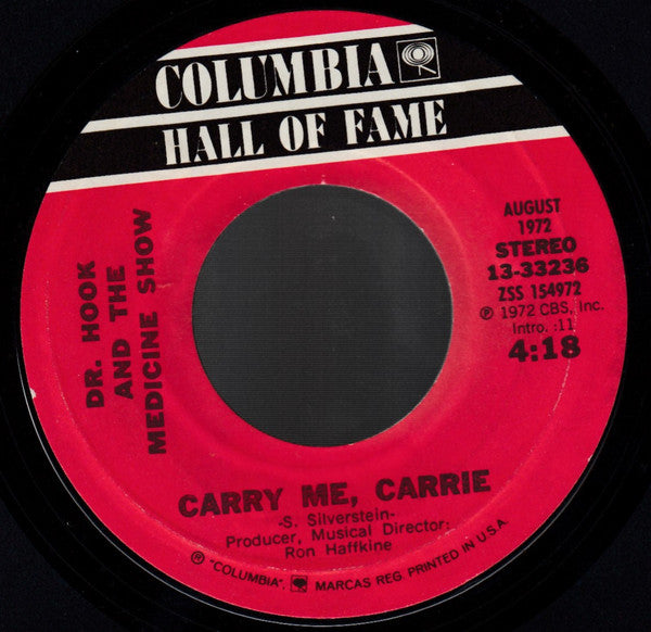 Dr. Hook & The Medicine Show : Sylvia's Mother / Carry Me, Carrie (7", Single, RE, Styrene)
