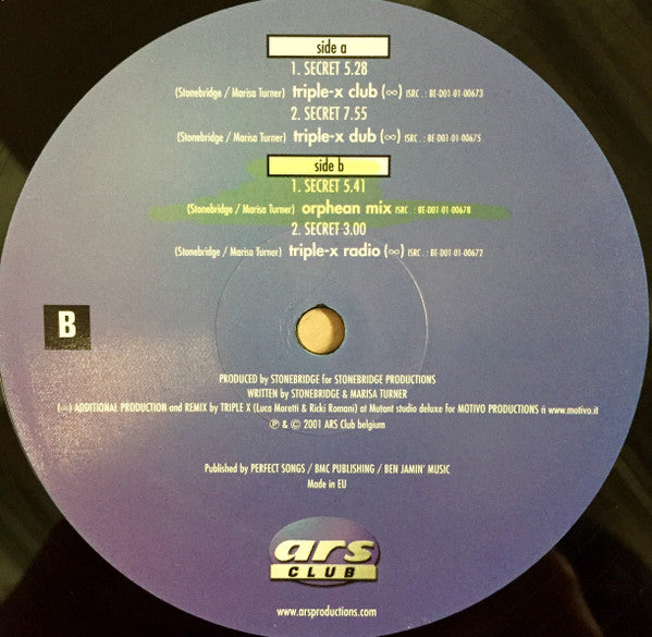 Marisa Turner : Secret (12")