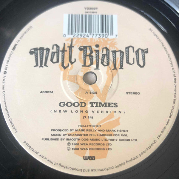 Matt Bianco : Good Times (12")