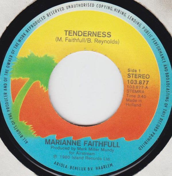 Marianne Faithfull : Tenderness (7")