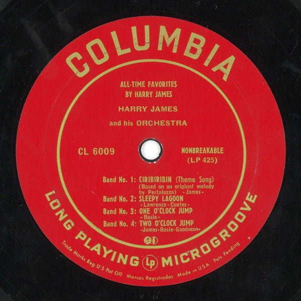 Harry James And His Orchestra : All-Time Favorites By Harry James (10", Album, Comp, Mono)