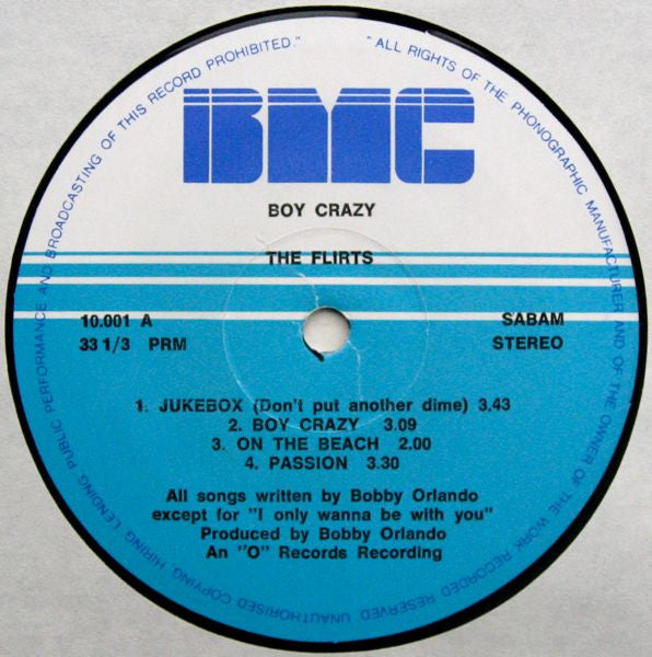 The Flirts : Boy Crazy (LP, Album)