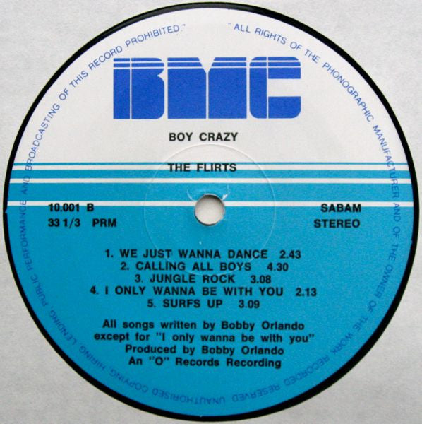 The Flirts : Boy Crazy (LP, Album)