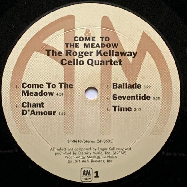 The Roger Kellaway Cello Quartet : Come To The Meadow (LP, Mon)