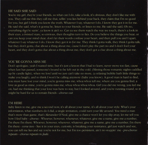 Alexander O'Neal : Saga Of A Married Man (CD, Album)