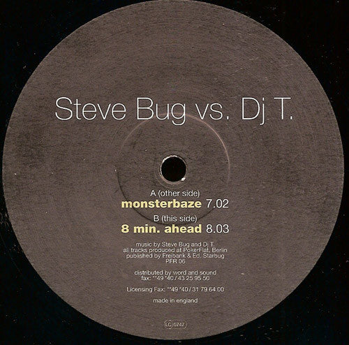 Steve Bug Vs. Dj T. : Monsterbaze (10")
