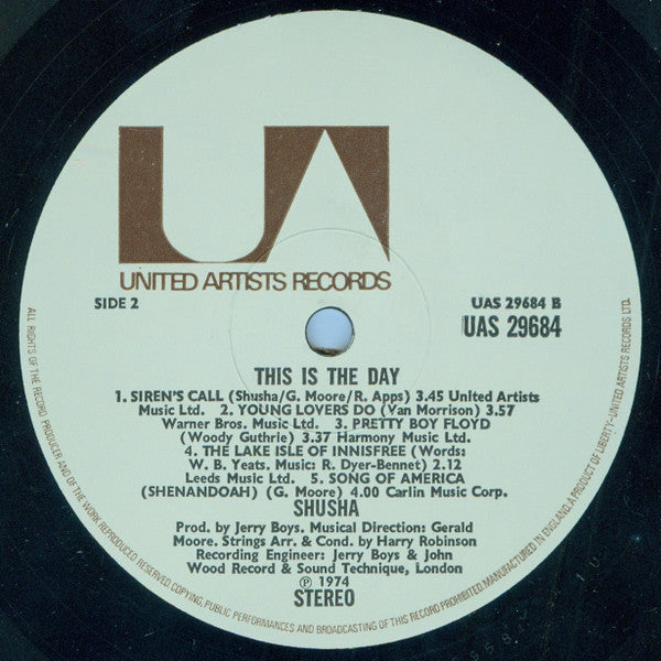 Shusha : This Is The Day (LP, Album)