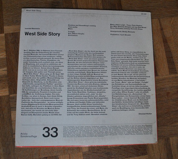 Leonard Bernstein : West Side Story (10")