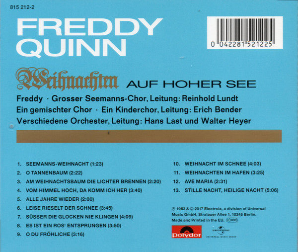 Freddy Quinn : Weihnachten Auf Hoher See (CD, Album, RE)