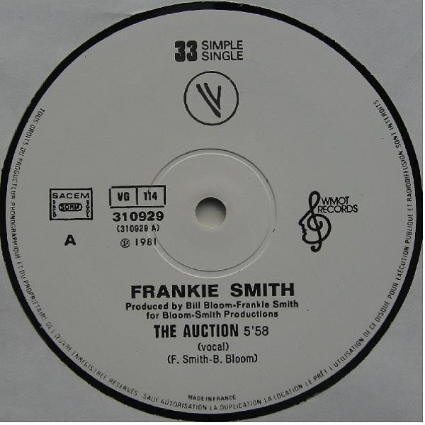 Frankie Smith : The Auction (12", Single, Ltd)