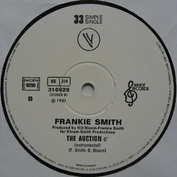 Frankie Smith : The Auction (12", Single, Ltd)