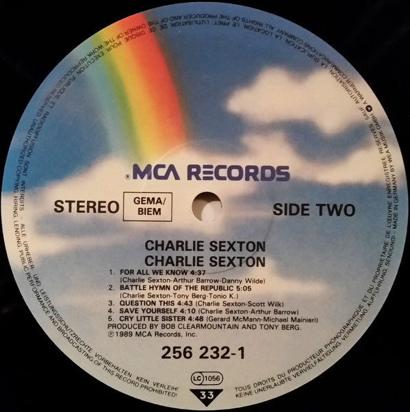 Charlie Sexton : Charlie Sexton (LP, Album)