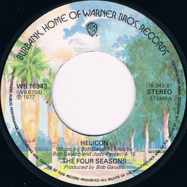 The Four Seasons : Down The Hall (7", Single)