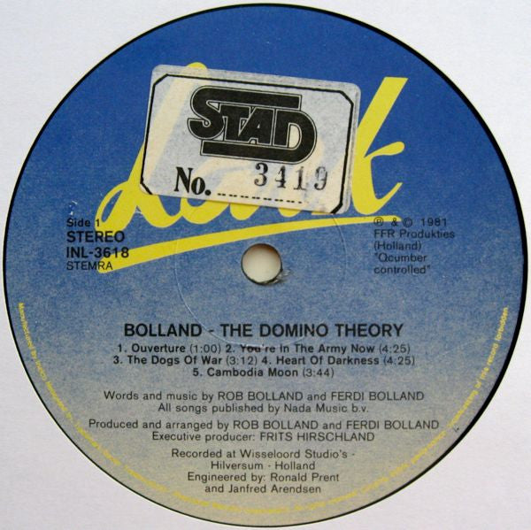 Bolland* : The Domino Theory (LP, Album)