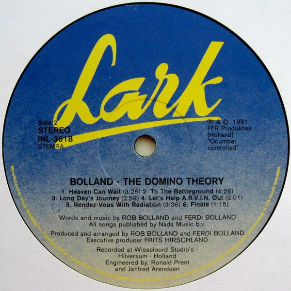 Bolland* : The Domino Theory (LP, Album)