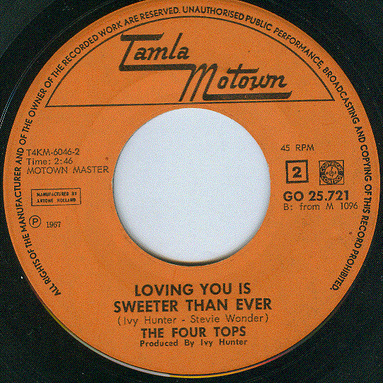 Four Tops : Walk Away Renee (7", Single)
