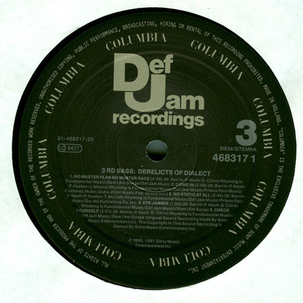 3rd Bass : Derelicts Of Dialect (2xLP, Album)