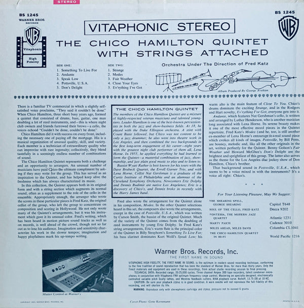 The Chico Hamilton Quintet : With Strings Attached (LP, Album)