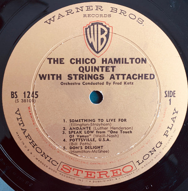 The Chico Hamilton Quintet : With Strings Attached (LP, Album)