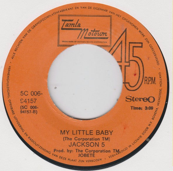 The Jackson 5 : Doctor My Eyes (7", Single)