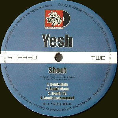 Yeshua daPoED : Shout (12")