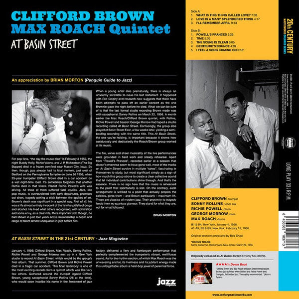 Clifford Brown and Max Roach : At Basin Street (LP, Album, Ltd, RE, Blu)
